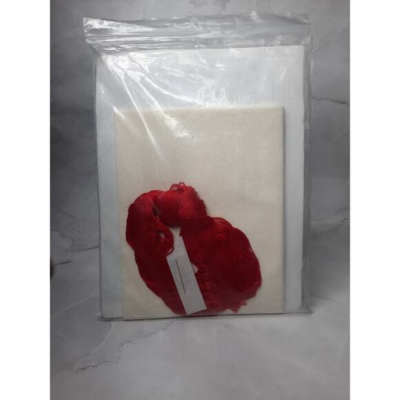 The Design Connection Counted Cross Stitch Kit Redwork Sampler 10.5x13.5 - Picture 5 of 5